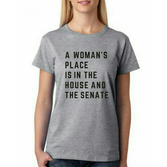 House + Senate Feminist Graphic Text Tee - Picture 7 of 8